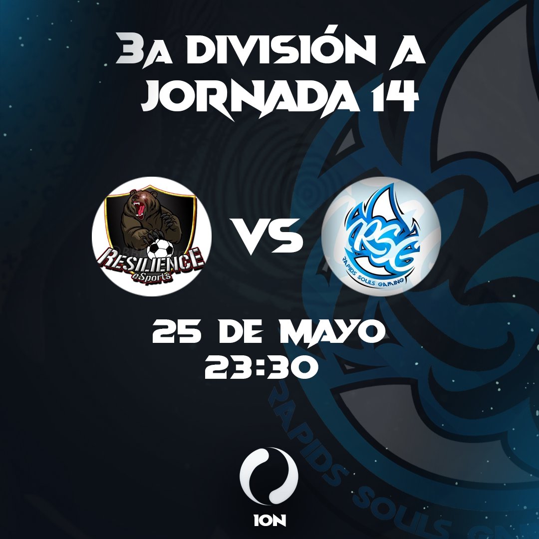 RapidsSoulsGMG's tweet photo. ⚽3ª DIVISION A | @IONesports 

#JORNADA14

📅25/05/2020
⏰23:30

🆚@ResiliencePs4

🏆@IONesports https://t.co/RnOiROW5Tn