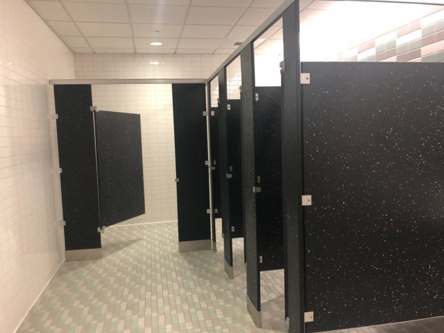 skipping 3rd period history and finding pads in the metal part that showed the tubes of the 7th grade hallway bathrooms