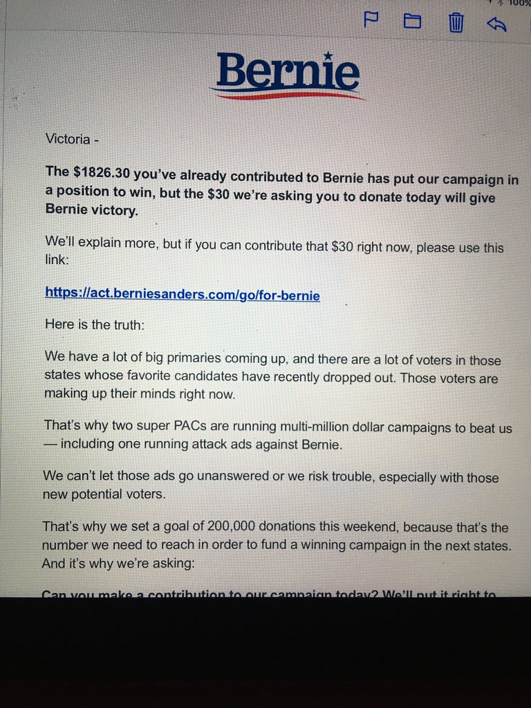 nursevictoria11's tweet photo. I did too! Tied my dreams of a #FutureToBelieveIn for my grandkids to @SenSanders campaigns!
As a retired RN, now #SSDI patient I know #MedicareForAll will save jobs,hospitals,money and LIVES!
#GreenNewDeal to save lives & the planet
#TaxTheRich #CollegeForAll #DefeatTrump https://t.co/0McTHxOuOt