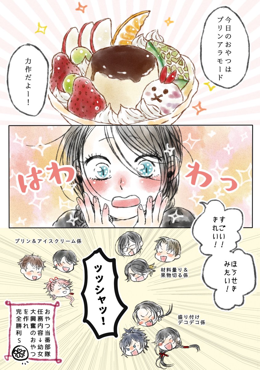 【鬼丸国綱と髭切と膝丸と幼女審神者】
髭切「可愛くってつい。テヘペロ」 