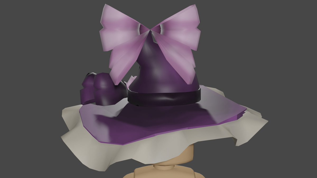 Baddie Bunzie On Twitter Ugc Concept 26 Rose Witch Hat Super Happy With How This Turned Out I Think I M Getting Better At Texturing I M Trying To Put More Effort Into Each - roblox baddies pink