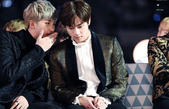 namjin whispering; a thread - but the more you scroll the closer they get