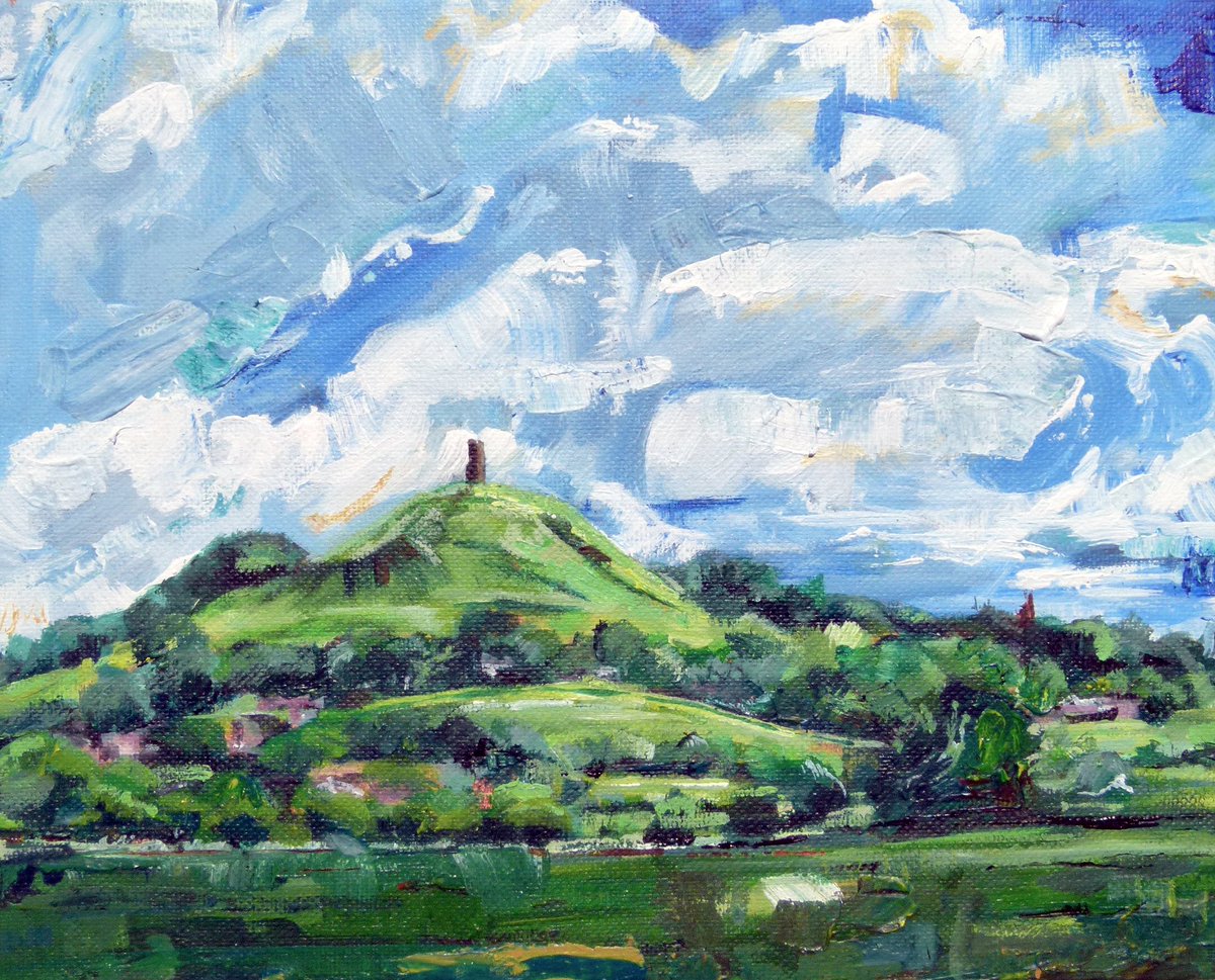 (4) "Up and Over" // Acrylic on Canvas // 20cm x 25cm // £150 (plus p&amp;p) please DM or comment below if interested
.
A new mini painting of the stunning scenery around Glasonbury Tor for the #artistsupportpledge
.
#art #painting #acrylicart #artforsale #buyart