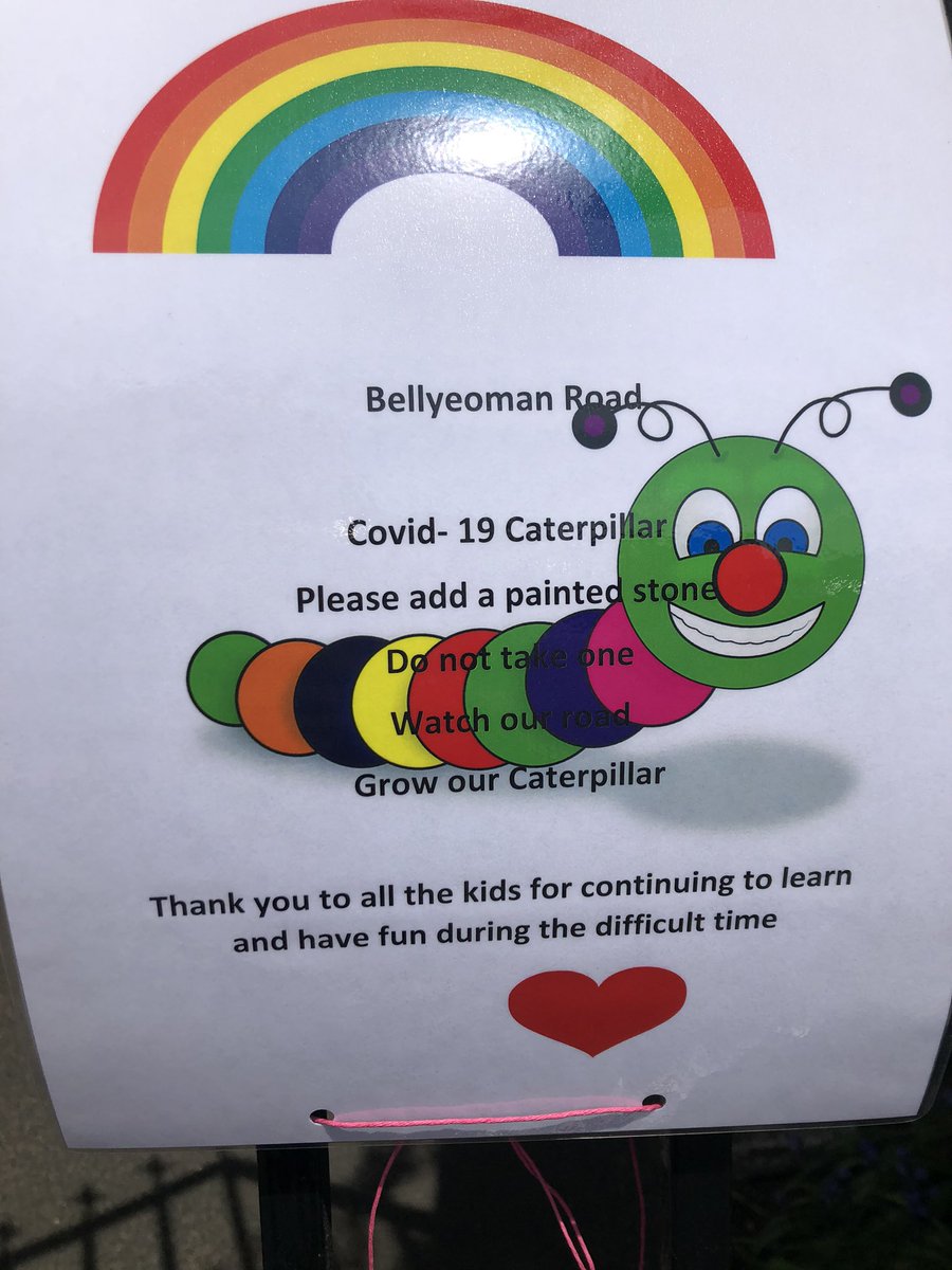 Caitling16's tweet photo. We have started a pebble caterpillar #love #community #youngpeople @JRAberlour https://t.co/MECin1pHFp