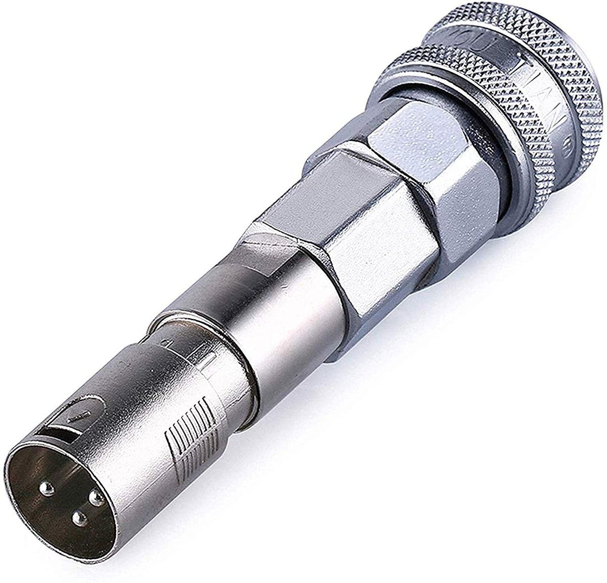 BTW, the use of these various connectors by hismith means you can get cursed adapters like this, which are XLR on one end and quick air connector on the other end.because naturally you might need to convert between compressed air and balanced stereo