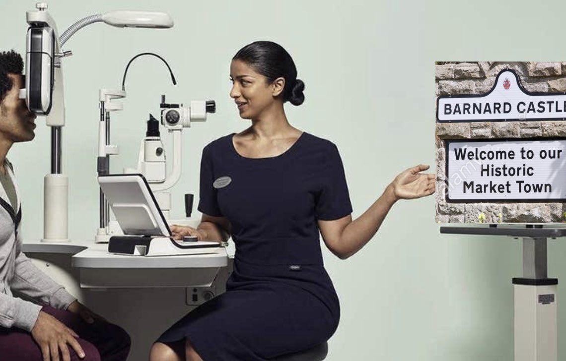 “Could you read the top line for me?”