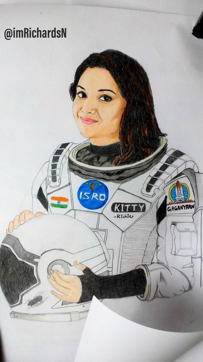 Thalaiviii as space cosmonaut   @KeerthyOfficialSheet size : A3