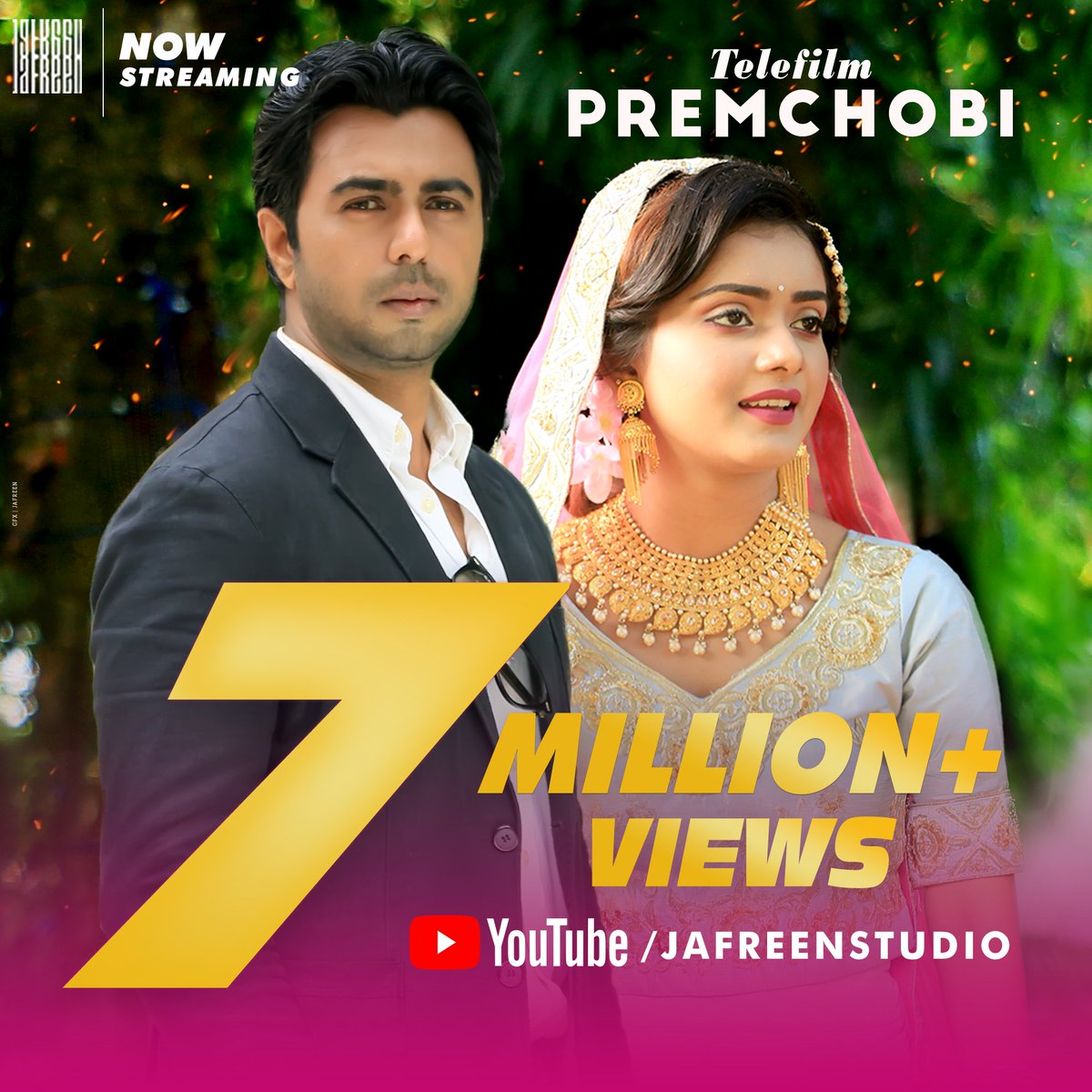 JafreenStudio's tweet photo. Watch Jafreen Studio's most trending Romantic Drama - PREMCHOBI at #JafreenStudio Youtube channel and Amazon Prime. Crossed 7 Million+ views worldwide.
Full HD link - https://t.co/Xy2MhwN616 https://t.co/3yoKQfnwkQ