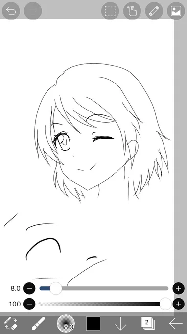 テキトーに女の子描いたらどこかで見たような顔になったw似てるキャラ居るかな? 