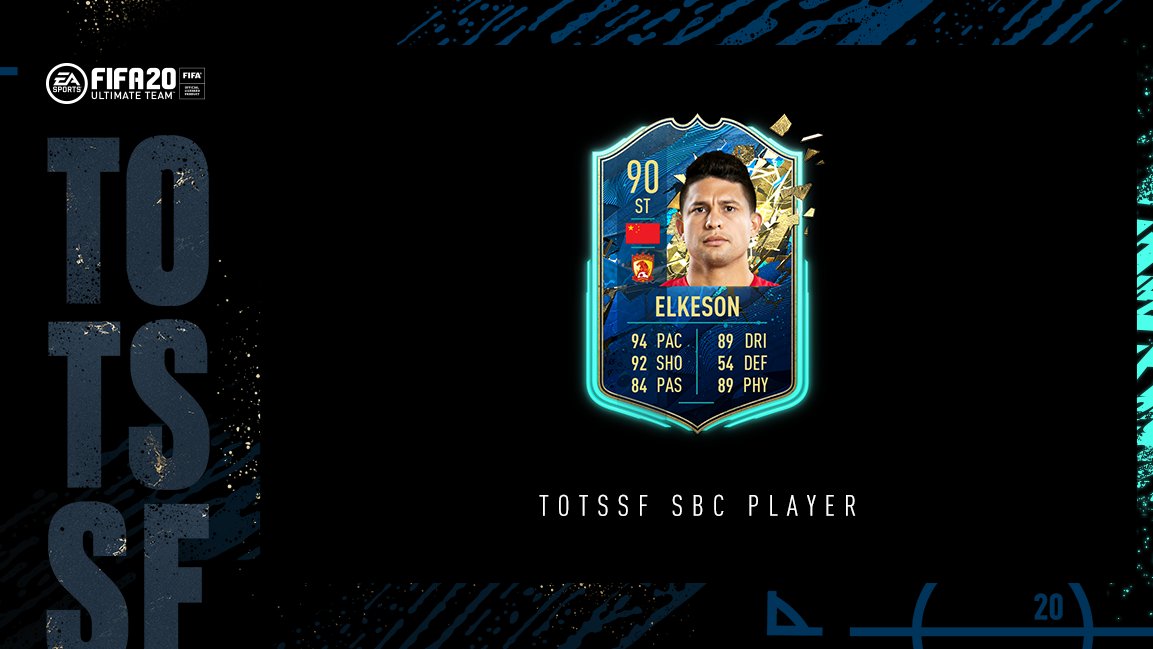 EASPORTSFC's tweet photo. Humbling defenders with amazing efforts 🙌

#TOTSSF SBC Elkeson is in #FUT20 https://t.co/eae14cXAdC