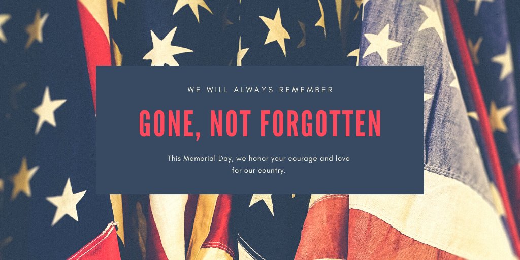 This #MemorialDay we remember the men and women that made the ultimate sacrifice. #NeverForget