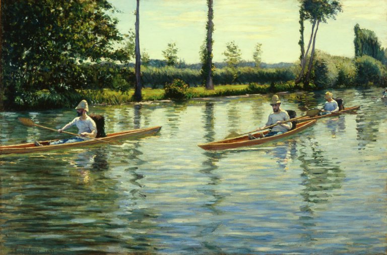 MilwaukeeArt's tweet photo. FROM THE COLLECTION: Gustave Caillebotte’s “Boating on the Yerres.” This is one of seven boating scenes that Caillebotte painted between 1877 and 1878 at his family’s estate along the Yerres River. Learn more: https://t.co/AXuENZm8iA
#MuseumFromHome
#MAMinspires https://t.co/JWTtRvmmA2