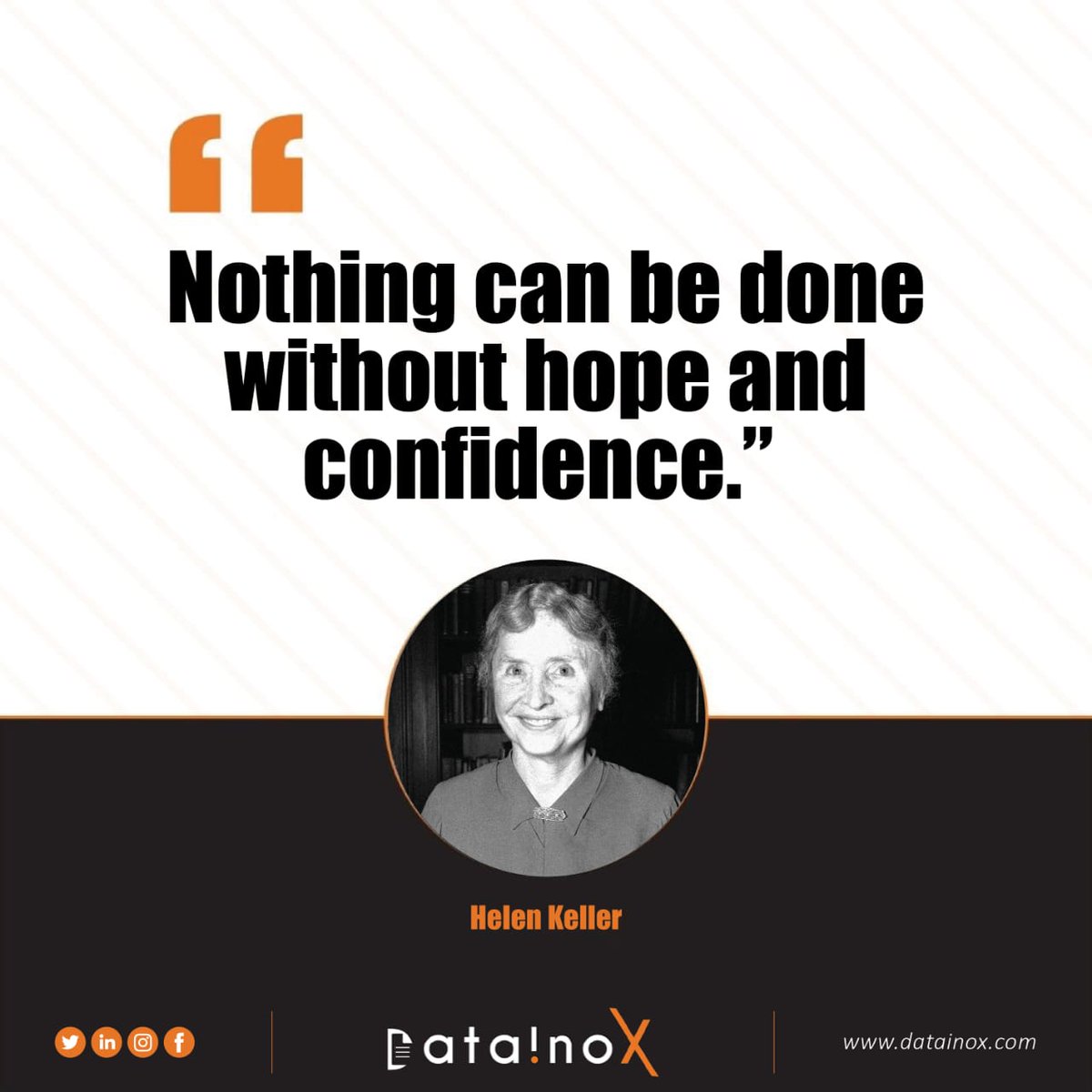 Datainox's tweet photo. Hope is the power that gives a person the confidence to step out and try.
#MondayMotivaton #MotivationalQuotes #business #Entrepreneurs #motivation #inspirational #Datainox https://t.co/Za3nZowCsP