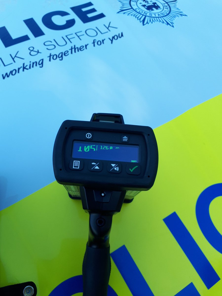 NSRAPT's tweet photo. First stop of the late shift today saw a BMW travelling at 105MPH on the #A47 #Swaffham driver has been issued a Traffic Offence Report and will receive a summons to court #SlowDownSaveLives #PC1807 https://t.co/9iAfb0dStr