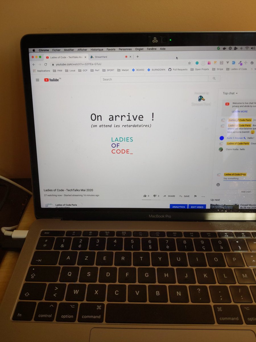 LadiesCodeParis's tweet image. En live sur Youtube ! 
Rejoignez nous pour le TechTalks Mai 2020: youtube.com/watch?v=32FfEa…