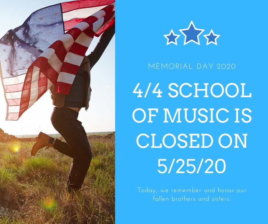 44school's tweet photo. #44SchoolofMusic, #MemorialDay https://t.co/aQ7tQO2NZ2
