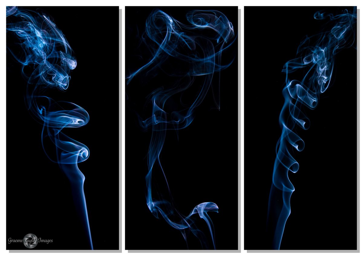 Smoke triptych from my smoke photo shoot a few days ago #createnomatterwhat #createathome #homephotoshoot