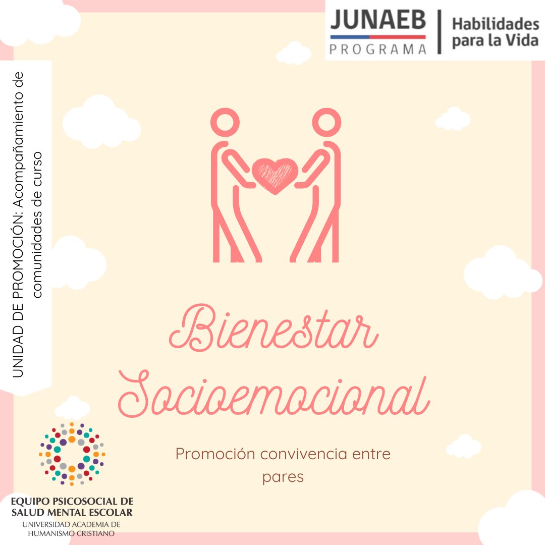 HpvAcademia's tweet photo. (1/2) En la medida que desarrollemos nuestras habilidades socioemocionales, lograremos un mayor bienestar socioemocional.
.
¿Cuáles son esas habilidades socioemocionales? Aquí les contamos. https://t.co/4zIuTsPWRM