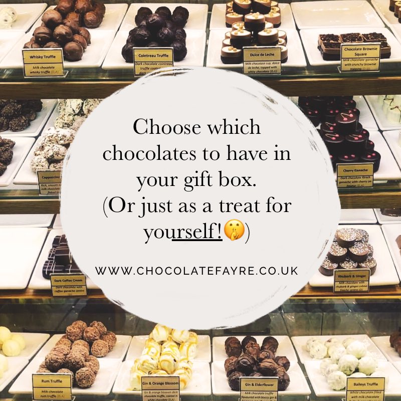 Create the perfect gift box or treat for yourself by choosing your own selection of chocolates from our range of over 50 different chocolates. Never again will there be unwanted flavours at the bottom of the box!

#chocolate
#spreadinghappiness
#barnardcastle
#shoponline