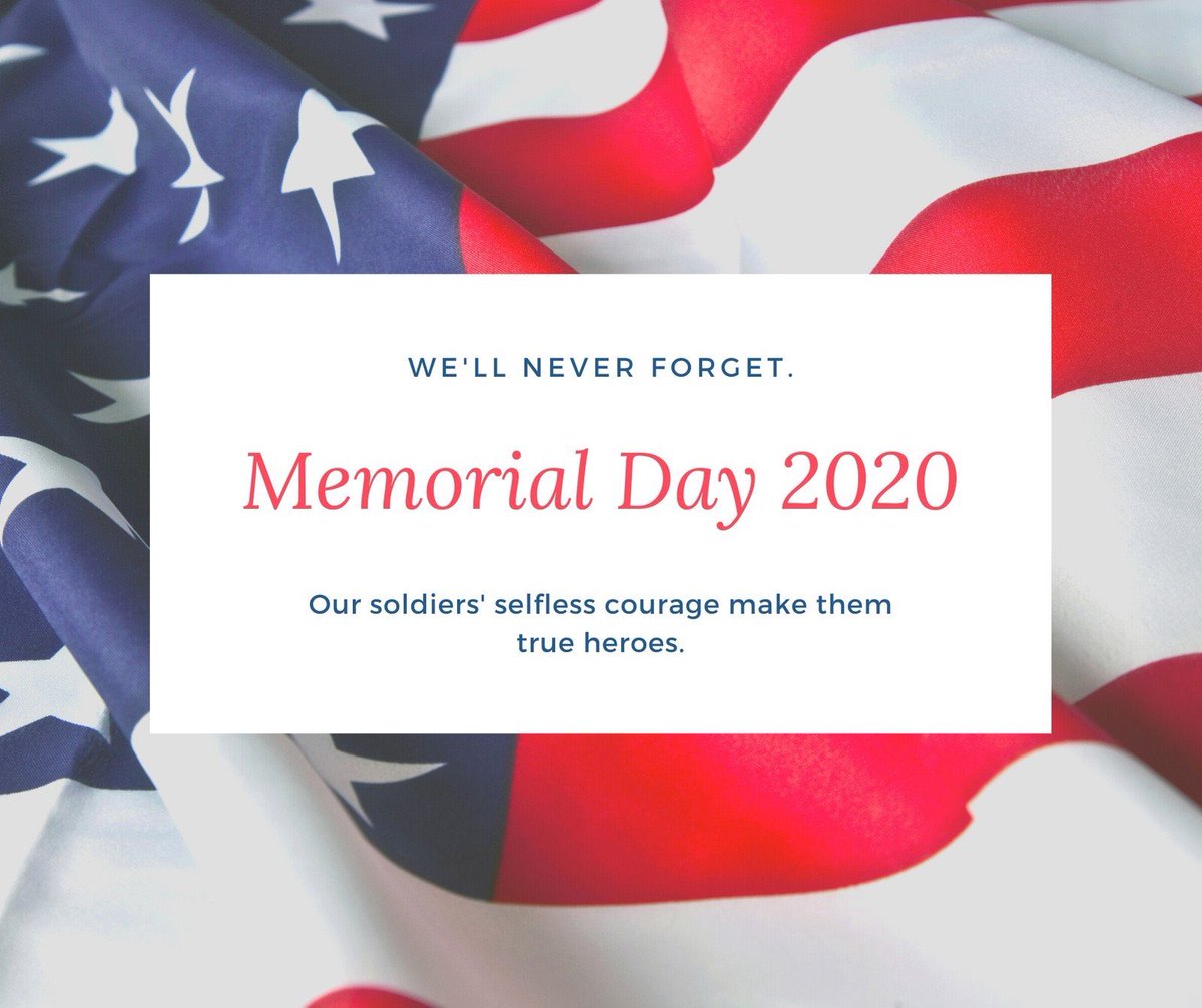 WPPHA's tweet photo. Today we honor &amp; remember those who have &amp; continue to courageously serve our country.  Happy Memorial Day Everyone! Stay Safe✨ https://t.co/n0nBILKbMA