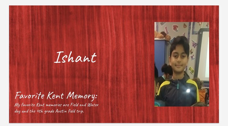 MrsBsreaders's tweet photo. Kent Elementary @KentCardinals This week we celebrate the 5th Grade Class of 2020! Thank you for your kindness, hard work, and positive attitude! You truly are the Best of the Best!! We will miss you Ishant! #kentrocks #5thgradegrads #bestofthebest @CFBISD @williamsde02 https://t.co/DXUoYGMNz0