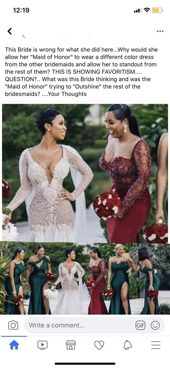 iamsamiria's tweet photo. I am in complete confusion... have y’all never seen the maid of honor in a different dress? Y’all can’t be serious https://t.co/IdgUD5ioOI