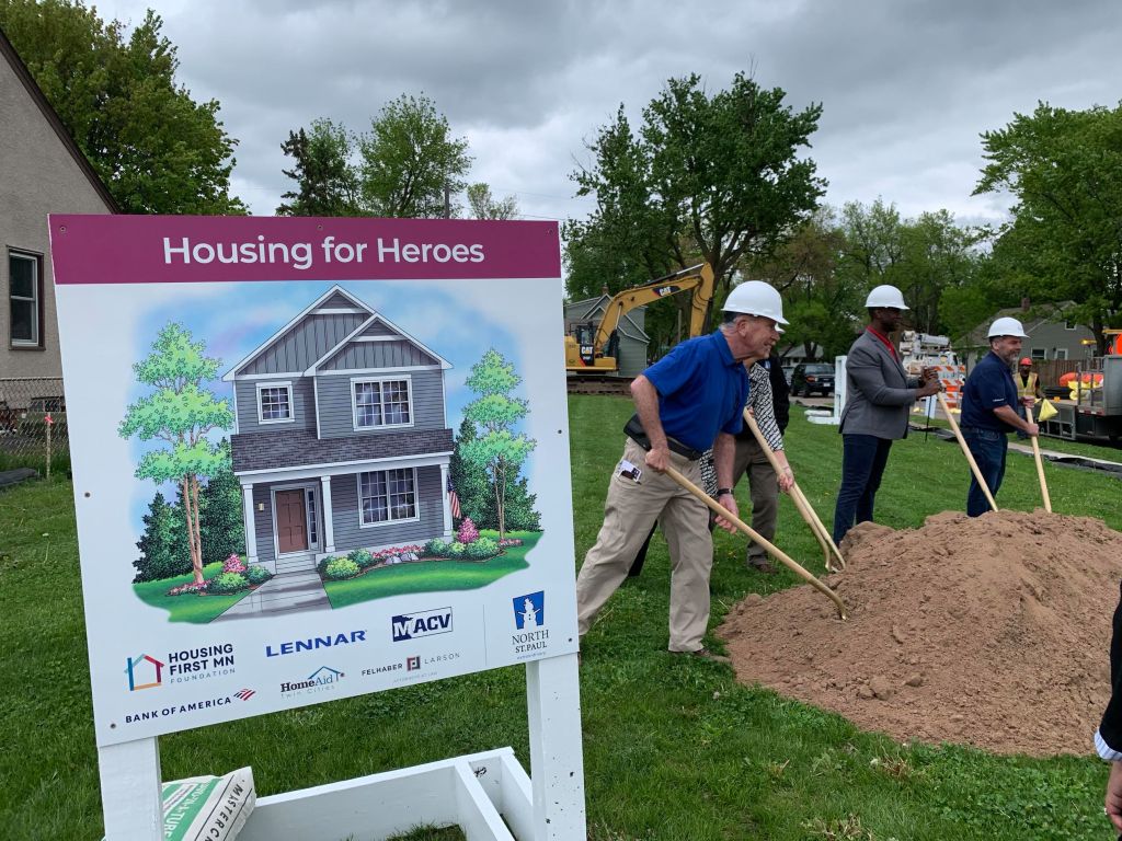 PioneerPress's tweet image. Ground broken on North St. Paul housing project for homeless vets. pipr.es/UrjAF3G