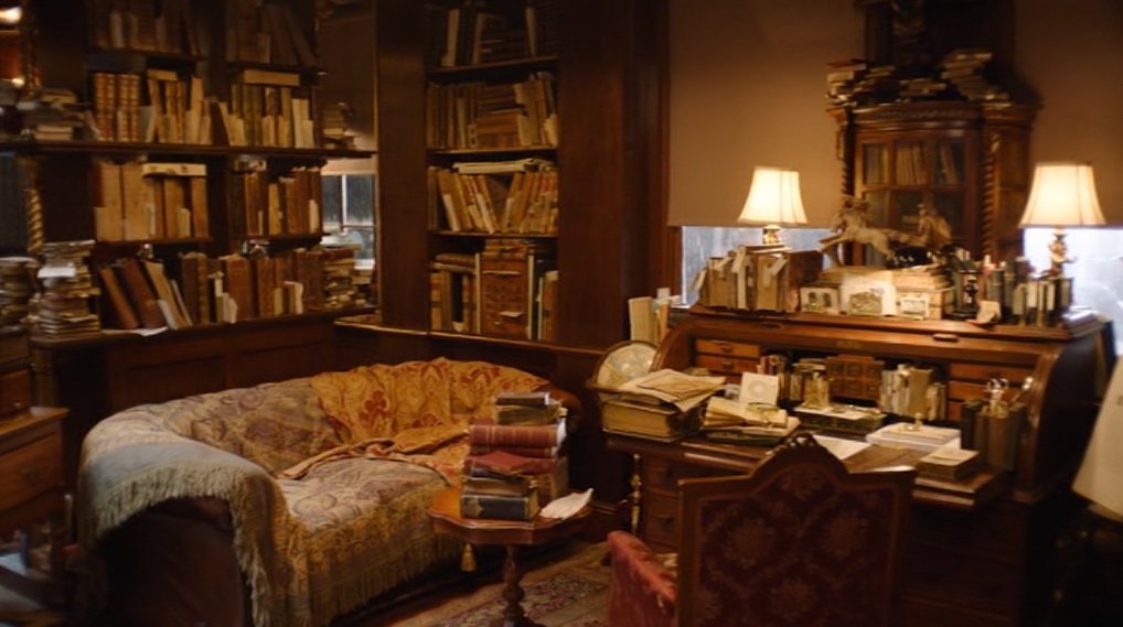 legends tell that Sherlock broke into Aziraphale's book shop during lockdown to steal some furniture tu put in his own house. He was later sent home with cake.