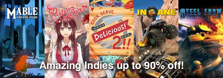 Indie Vitrinimizde onlarca yeni içerik! #Insane2'daki çılgın off-road yarışların, #SteelFury - Kharkov 1942'da gerçekçi simüle edilmiş 2.Dünya Savaşı mücadelelerinin, #PastryLovers gibi iç açıcı görsel romanların ve çok daha fazlasının keyfini sürün! bit.ly/2XstLx5