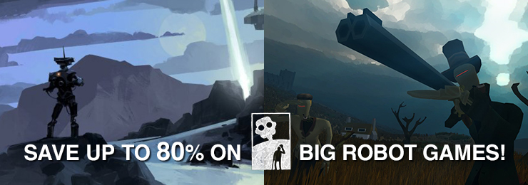 #BigRobotGames'te %80'e varan indirim!
"The Signal from Tölva"da ölümcül robotlarla dolu gizemli bir gezegeni keşfedin! Ayrıca "Sir, You Are Being Hunted" da indirimde! bit.ly/2WYkX3a