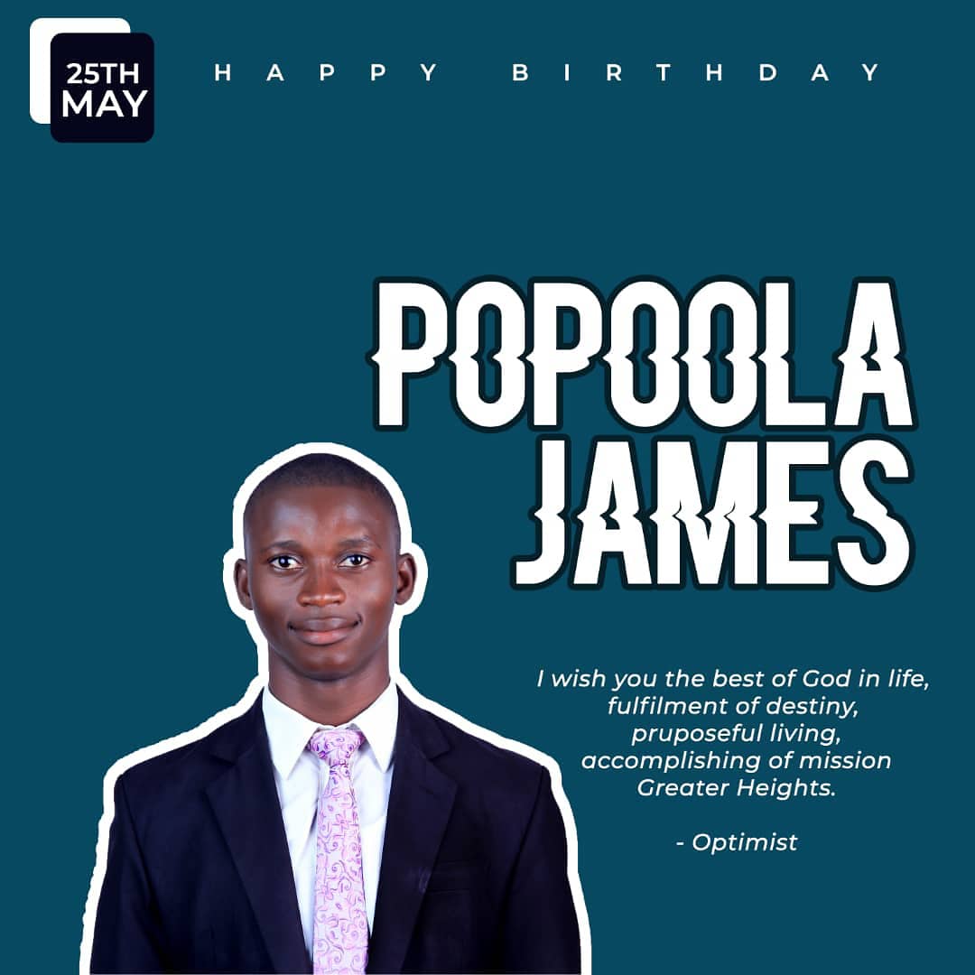 TheJamesPopoola's tweet photo. It's The Beginning of a New Dawn🎉🎉🎉🎉🎉
It's been a joyous journey with continuation today. Still learning and growing on every side.
Thank you all!
Happy Birthday to me!
.
#birthday #Africanborn #may25 #tcd_a #AfricaDay2020 #decatalyst #gracealltheway #my #decadeofaction https://t.co/cI7QvWBLow