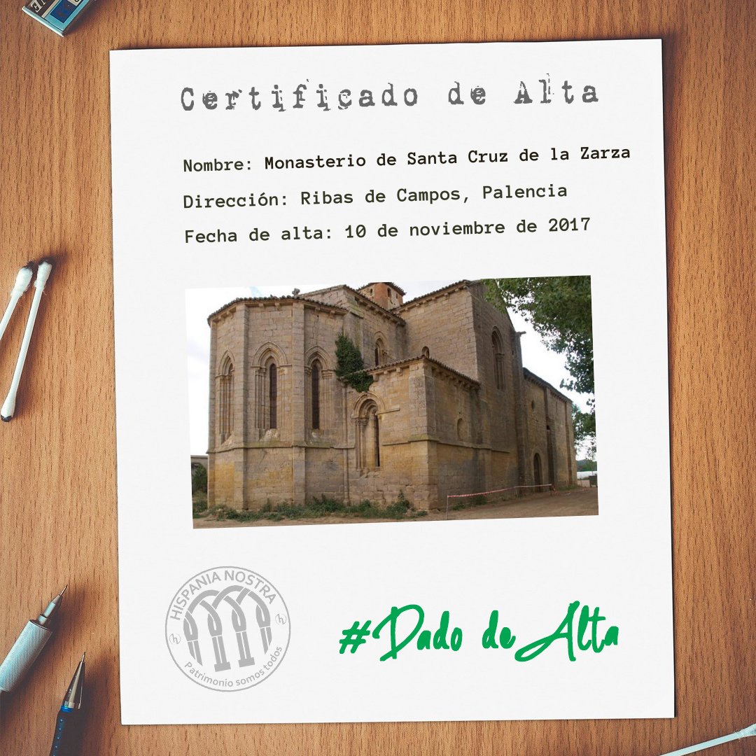 HispaniaNostra's tweet photo. El Monasterio de Santa Cruz de la Zarza salió a #ListaVerde en 2017! 😍💚
¿Quieres saber más sobre este bien?
🌐 https://t.co/aBspitO95I
🚩 https://t.co/b2fiN3Mfto
#DadodeAlta #PatrimonioSomosTodos https://t.co/Mw0LT5ekp8