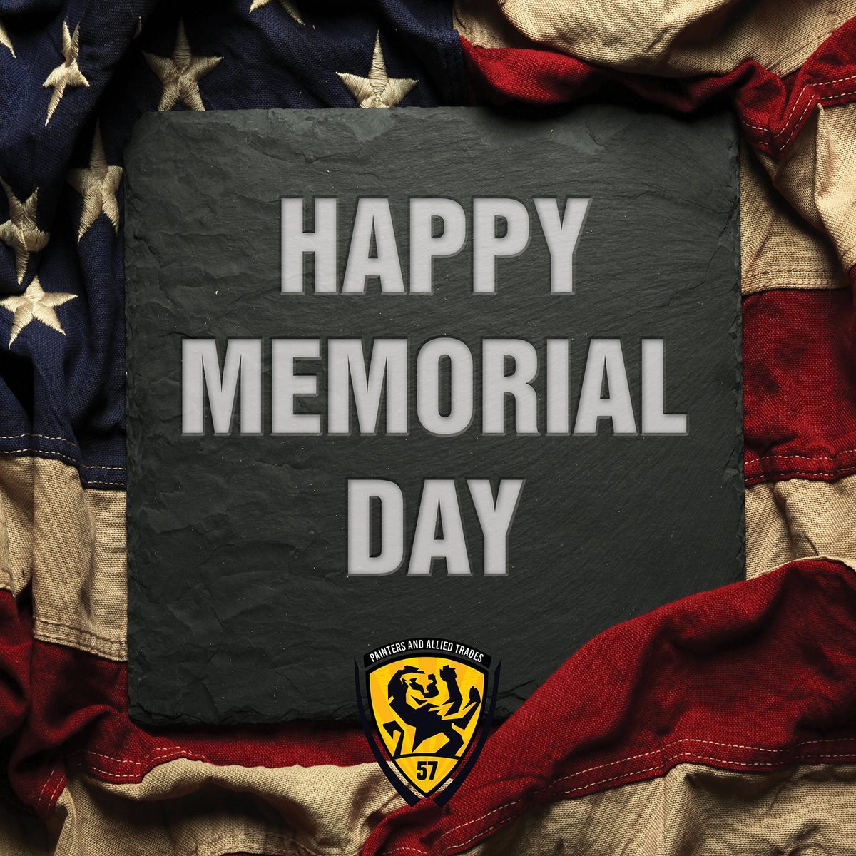 dc57iupat's tweet photo. Happy Memorial Day to our brothers and sisters who have served. https://t.co/gNmi0wxtGJ