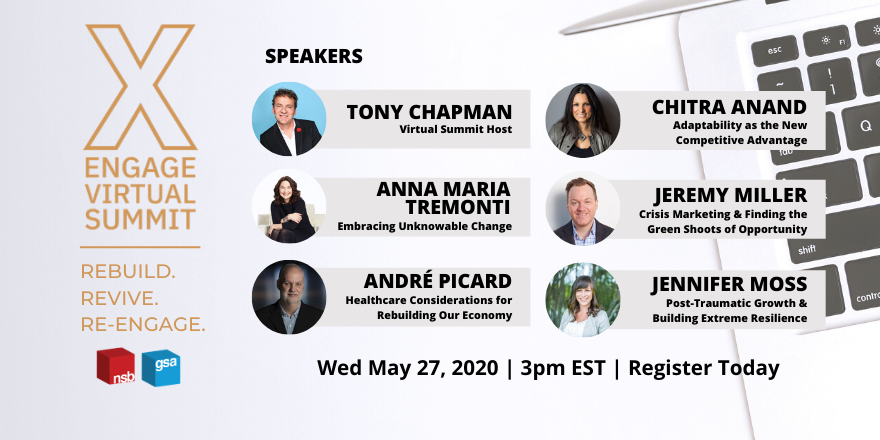 Join us for our Engage Virtual Summit - a must-attend summit for business, HR, and event professionals looking to shift their COVID-19 response from preservation to activation. Register: nsb.com/engagevirtual