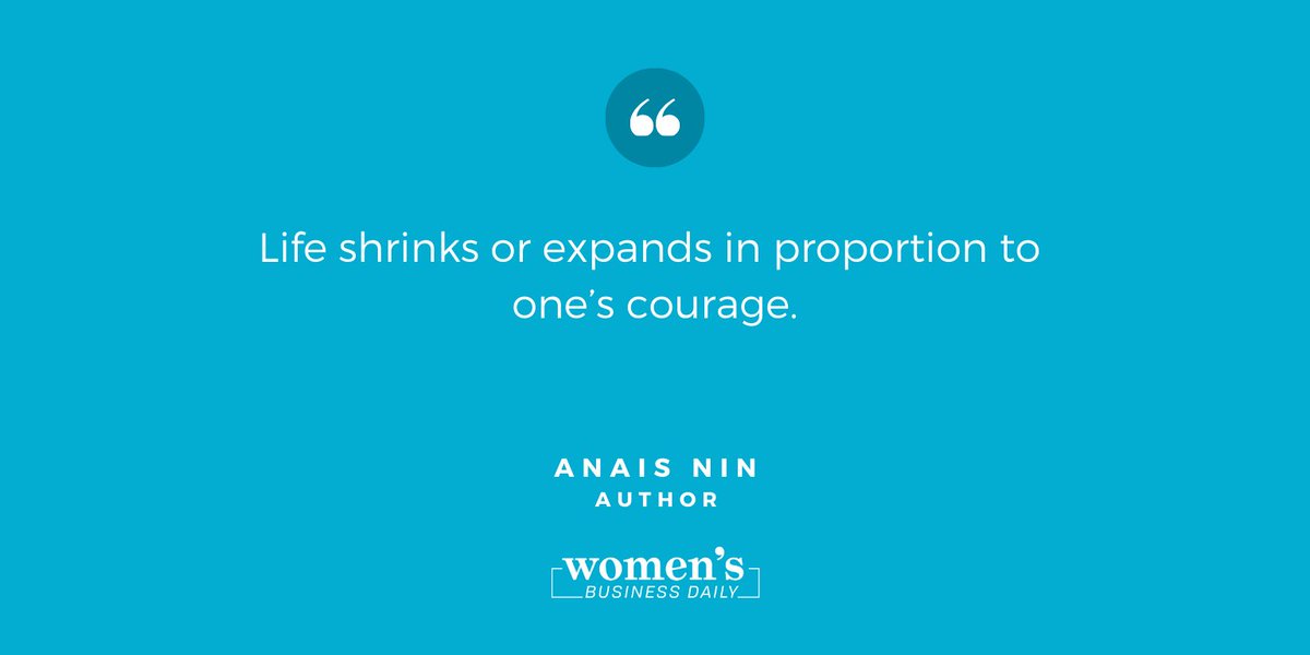 Life shrinks or expands in proportion to one’s courage. - Anais Nin

#MondayMotivation