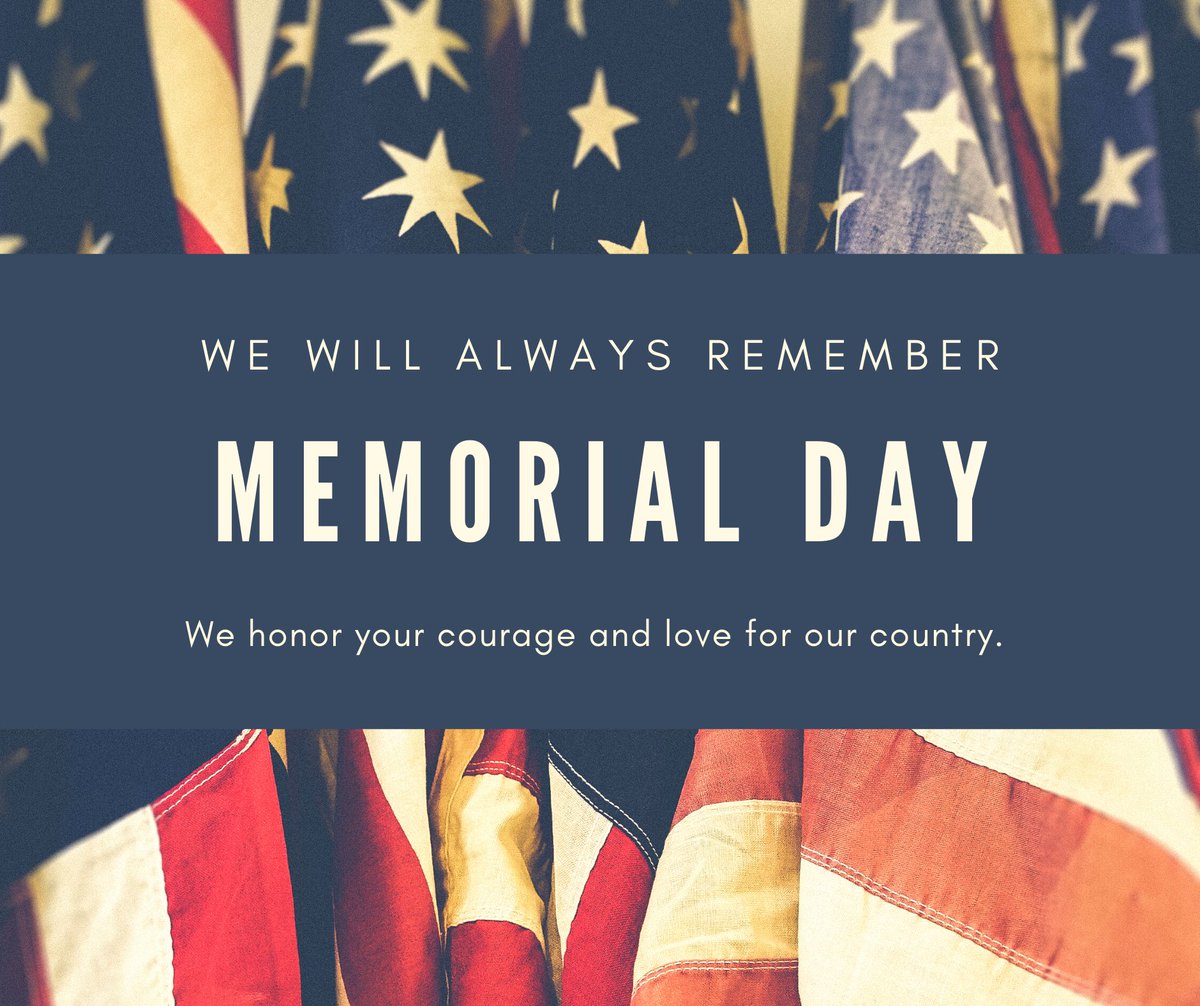 REQNH's tweet photo. “The willingness of America’s veterans to sacrifice for our country has earned them our lasting gratitude.”- Jeff Miller
💙 Today we remember and honor the men and women who have given their lives in service of our freedom. #ThankYou #MemorialDay https://t.co/e6mM9SNsSK