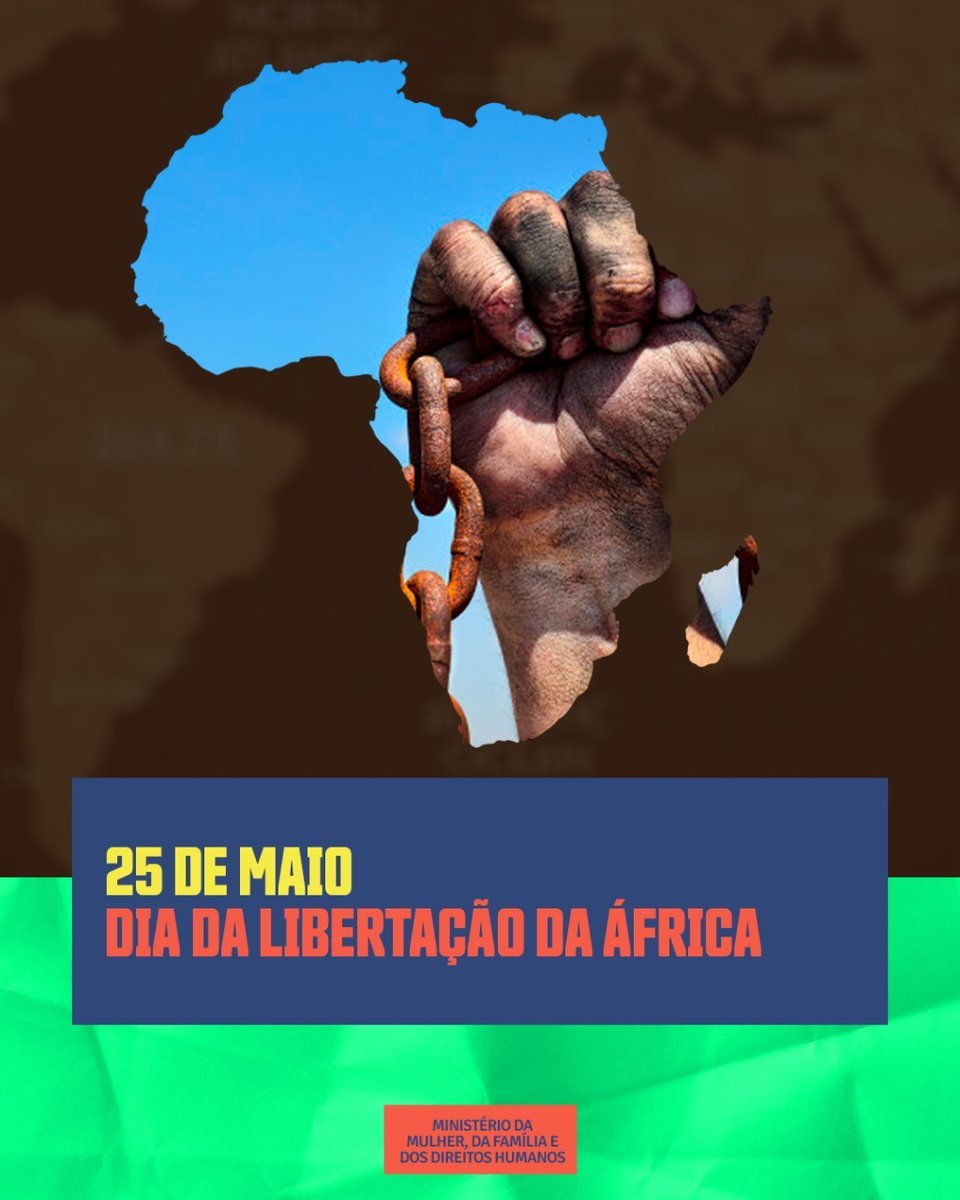 SEPPIR's tweet photo. No dia 25 de maio de 1963, 32 chefes de Estado africanos se reuniram com ideias contrárias à subordinação a que o continente estava submetido durante séculos. Pela importância daquele momento, o 25 de maio foi instituído pela ONU, em 1972, como o Dia da Libertação da África. https://t.co/nOPfUZwCxr