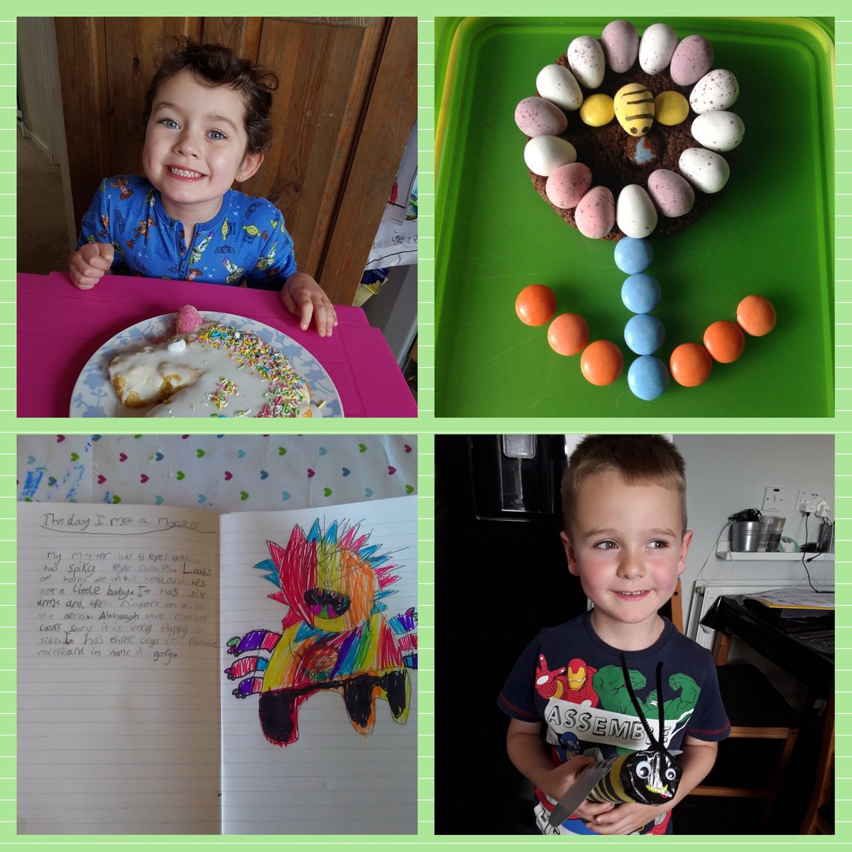 CarolineElsey's tweet photo. Look at some of the amazing fun learning from some of our Primary 1 &amp; 2 children - WOW! 🌟#learningden #funlearning #proudheadteacher @HawthorndenPrim https://t.co/fn0tdRxDgl