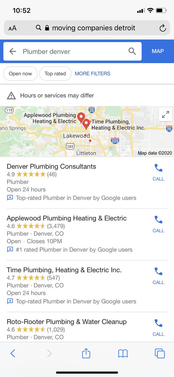 keyserholiday's tweet photo. Seeing new too rated messaging in the local finder. #localseo https://t.co/bpuPO7c3UU