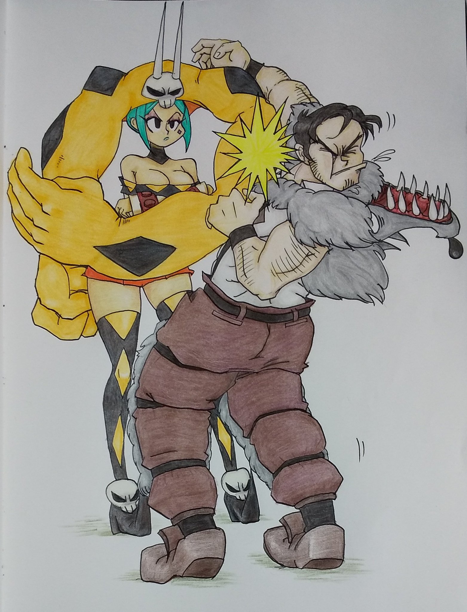 魔法使いの末路 スカルガールズ 描きました ベオウルフがセレベラにビンタされた Beowulf Was Slapped By Cerebella Skullgirls Skullgirlsfanart 魔法使いの末路 スカルガールズ 描きました ベオウルフがセレベラにビンタされた Beowulf Was Slapped By Cerebella Skullgirls Skullgirlsfanart
