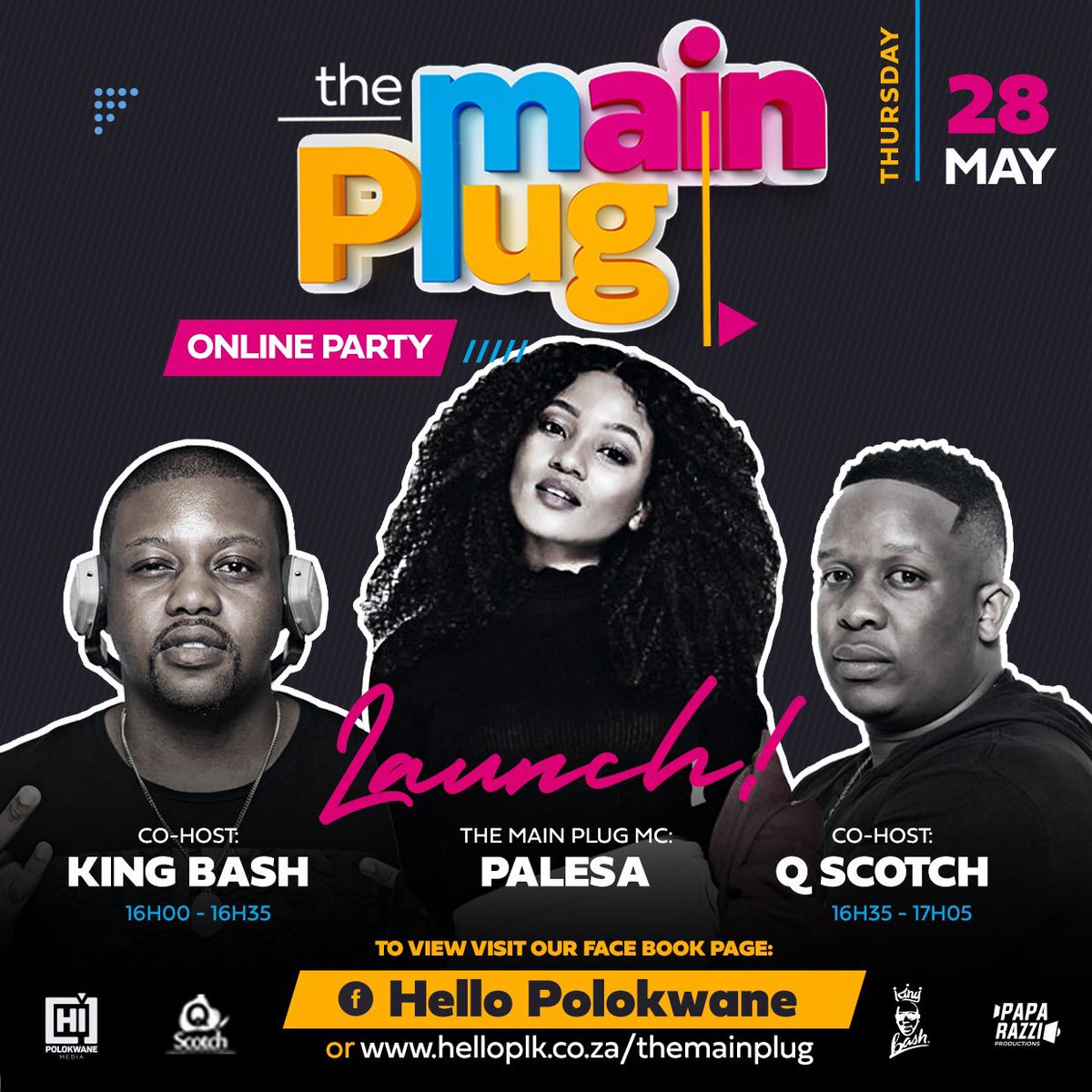 KingBash_Ent's tweet photo. #TheMainPlug online party launching on Thursday 28 May 2020 With myself and @qscotch_
#NewEra
We need all the support we can get 🙌🏻 https://t.co/QZz0aaGfRi