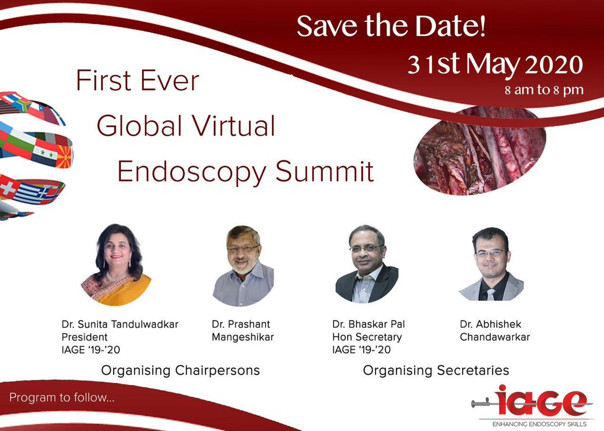 laparoexpert's tweet photo. @AAGL *Welcome to first ever DIGITAL GLOBAL ENDOSCOPY SUMMIT on 31st May 2010, Sunday
*Registration is free but mandatory.
*For registration click: https://t.co/8d58wEBnd0.
*For detailed program:https://t.co/Bn7FBNaBvM 
*Dr.Pragnesh Shah M.D., Executive Board Member, IAGE. https://t.co/LaQwaMK2Si