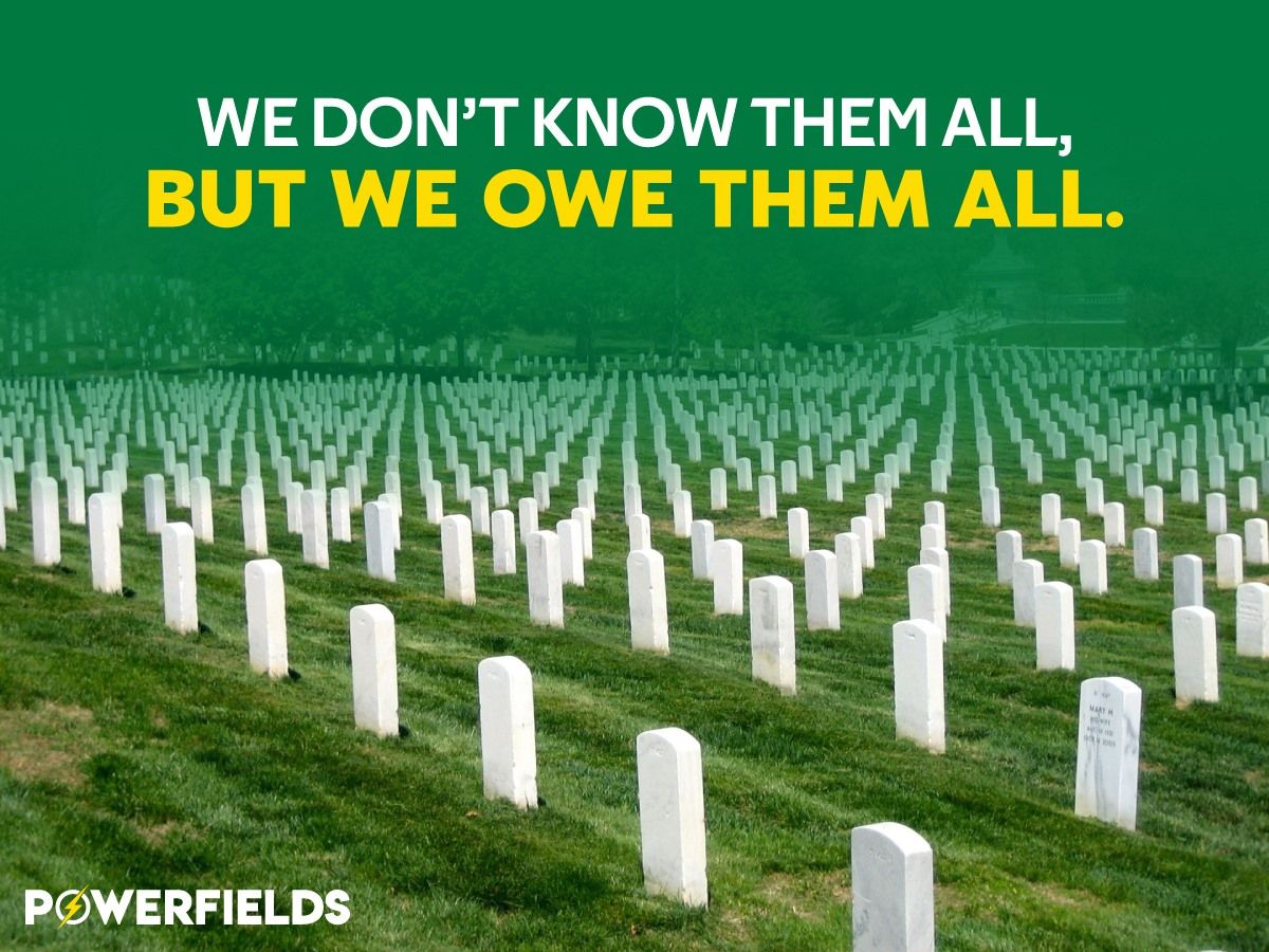 PowerfieldsTwit's tweet image. Happy Memorial Day!
#Powerfields