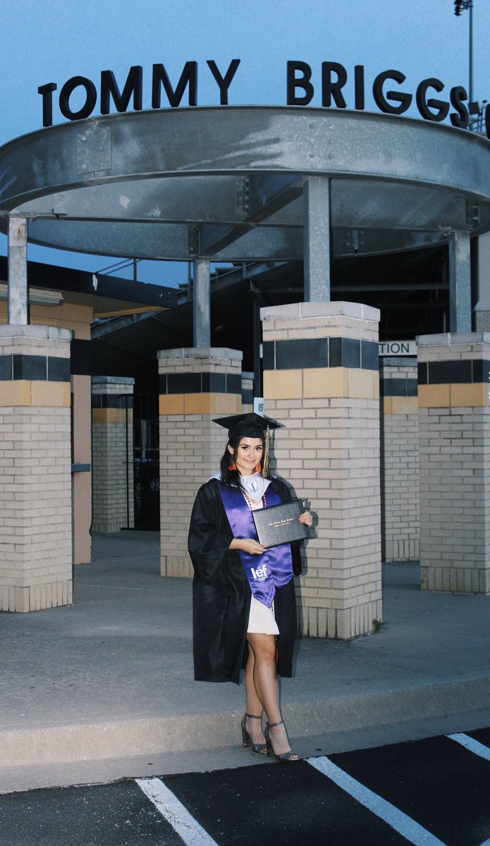 Between being in band and cheer, I basically lived in Tommy E. Briggs stadium, and is where I had some of my best memories in high school. I am honored to be the recipient of the Tommy E. Briggs Memorial Scholarship. Thank you <a href="/LEFforLISD/">LEF</a> and the Briggs family! <a href="/TheColonyHS/">The Colony HS</a>