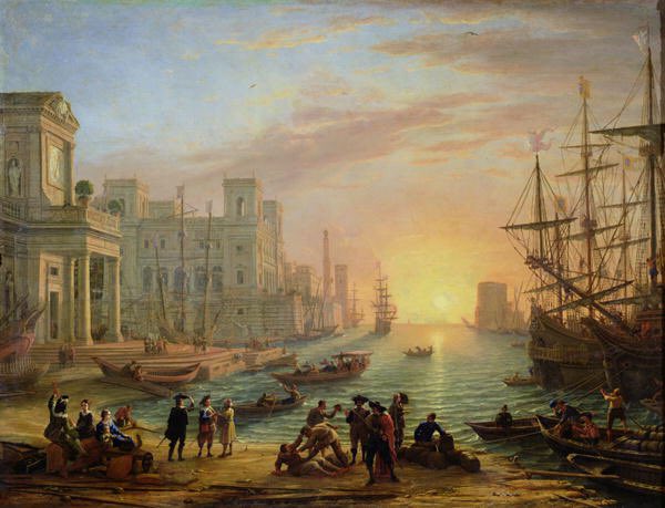  #DAESUNGClaude Lorrain’s “Seaport at Sunset”- Knowledgeable in many subjects, Lorrain used them throughout his artworks. He painted what he saw but added his own personal flair of biblical & mythological figures to elevate his classical artRead more: https://arthistoryland.com/claude-lorrain-seaport-at-sunset/