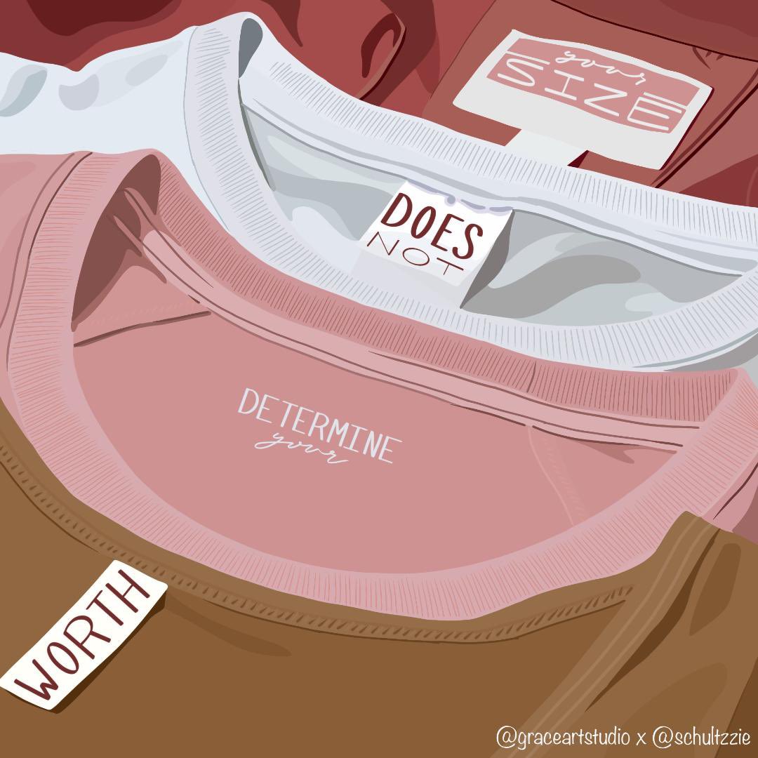 Schultzzie's tweet photo. for anyone who needs the reminder today 💕
your size does not determine your worth. https://t.co/GO2PN6LnLB