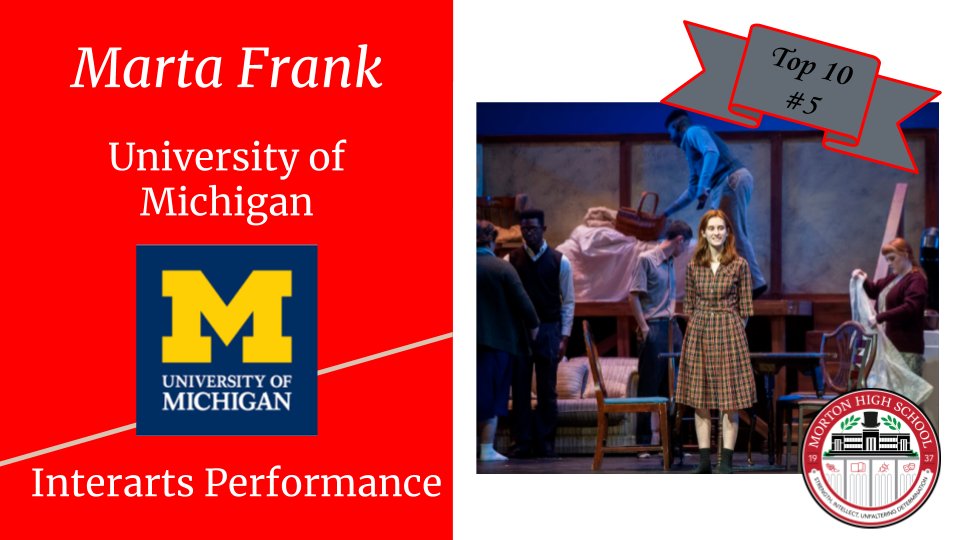 SCHK12's tweet photo. Congrats to @MortonHighGovs Top Ten Senior Marta Frank on her achievements! She will be attending @UMich in the Fall! #GoGovs #schk12 #15K #schstrong #classof2020strong https://t.co/iP40idksON