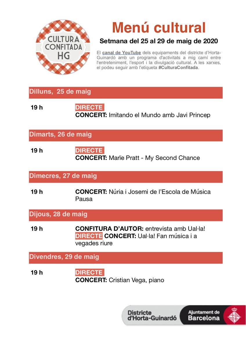 bcn_hg's tweet photo. Demà a les 19h, la cantant i compositora @marieprattmusic ens presenta el seu àlbum #MySecondChance en directe a #CulturaConfitada, el canal de Youtube de. @cbCanTravi @civiccarmel @ccteixonera @ccguinardo @casagroga @BOCANORD. 
@CcivicsBCN @bcncultura 
👉 https://t.co/tCd8gaGHus https://t.co/7EX3VmfEot