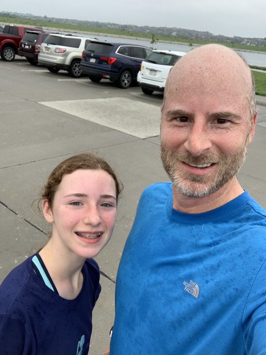 Rain or shine even if it’s virtual. Another great run with this girl. #BoysTownMemorialDayRun
