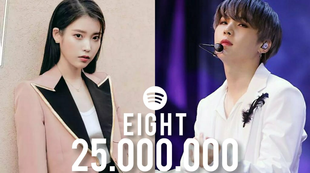 EmbajadaARMYPy's tweet photo. #Eight’ de IU y SUGA ha superado 25 Millones de streams en Spotify en sólo 19 días, siendo la canción de un solista coreano que más rapido supero esta marca.
@BTS_twt
#Eight2ndwin
#BTS #방탄소년단 https://t.co/tDfIRkF8ub